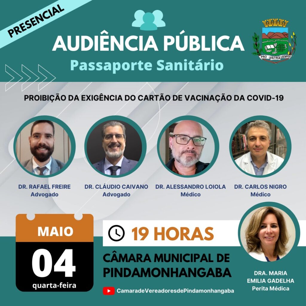 Audiência Pública - 4 de maio de 2022 - Pindamonhangaba-SP