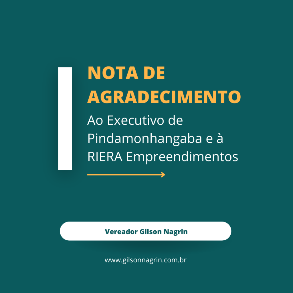 Nota de Agradecimento