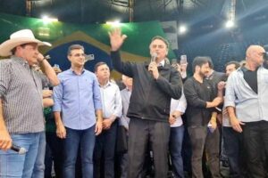 Jair Bolsonaro em encontro no Canindé, São Paulo