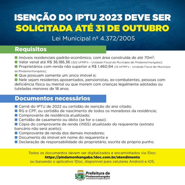 Isenção do IPTU