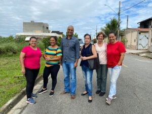 Vereador Gilson Nagrin em visita ao Parque das Palmeiras