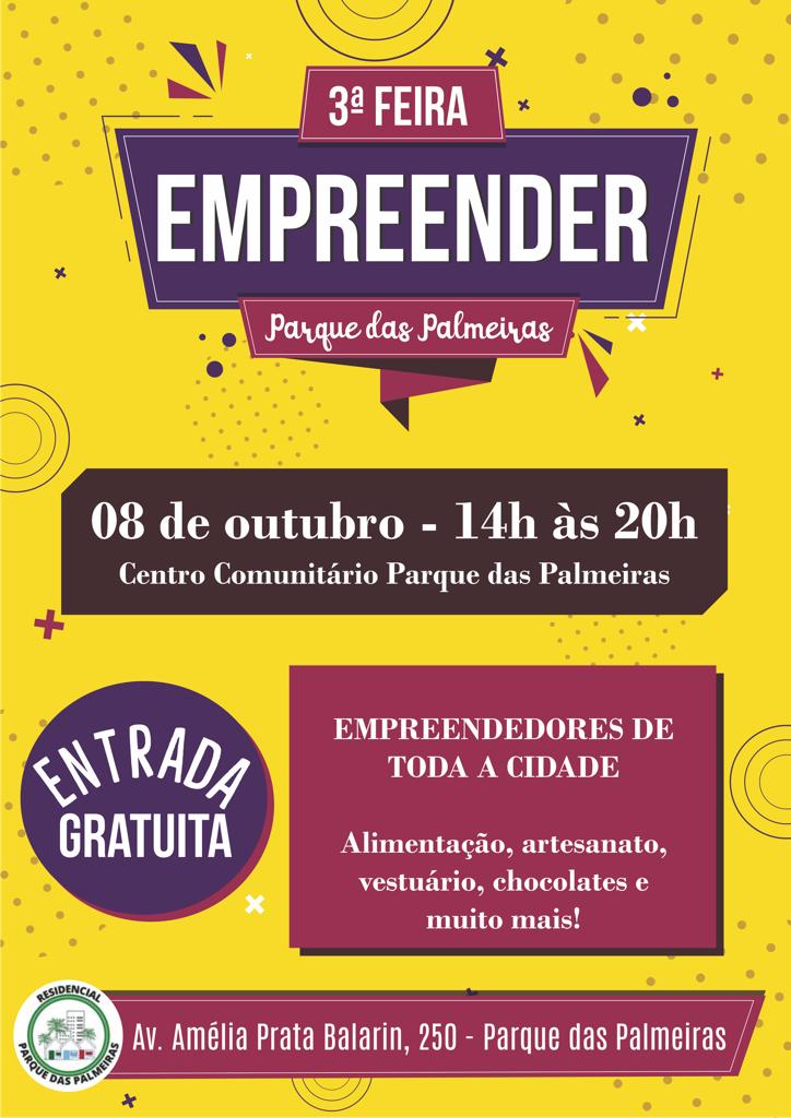 3ª Feira Empreender - Parque das Palmeiras